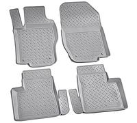 Recambo Alfombrillas de Goma 3D compatibles con Mercedes Clase GL X164 | 2006 2012 | Alfombrillas de Goma para Coche | Ajuste Borde | Gris