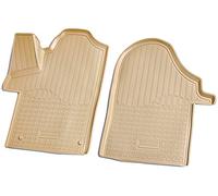 Recambo Alfombrillas de Goma 3D compatibles con Mercedes Clase V W447 | a Partir de 2014 > | Alfombrillas de Goma para Coche | Ajuste Borde | Beige | Parte Delantera