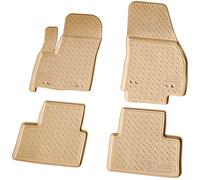 Recambo Alfombrillas de goma 3D compatibles con Opel Meriva B | año 2010 2017 | alfombrillas de goma para coche | ajuste perfecto | con borde | beige