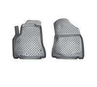 Recambo Alfombrillas de goma 3D compatibles con Peugeot Partner Tepee | años 2008 - 2018 | alfombrillas de goma para coche, ajuste perfecto, con borde | negro | parte delantera