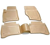 Recambo Alfombrillas de goma 3D compatibles con Porsche Cayenne 1 | 9PA | 2002-2010 | Alfombrillas de goma para coche | Ajuste perfecto, con borde | Beige