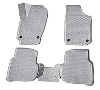 Recambo Alfombrillas de Goma 3D compatibles con Seat Ibiza | Tipo 6J | año 2008 2017 | Alfombrillas de Goma para Coche | Ajuste Borde | Gris