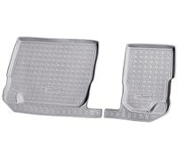 Recambo Alfombrillas de Goma 3D compatibles con Skoda Kodiaq de 7 plazas, a Partir de 2017, Alfombrillas de Goma para Coche, Ajuste, Borde | Gris