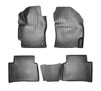 Recambo Alfombrillas de Goma 3D compatibles con Toyota Corolla | Tipo E21 | a Partir de 2018 > | Alfombrillas de Goma Coche | Alfombra de Coche | Ajuste Borde | Negro