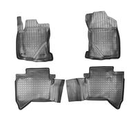 Recambo Alfombrillas de Goma 3D compatibles con Toyota Hilux a Partir de 2015, Alfombrillas de Goma para Coche, Ajuste, Borde