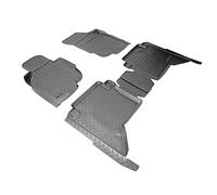 Recambo Alfombrillas de goma 3D compatibles con Toyota Hilux | Tipo N2 | año 2011 2015 | alfombrillas de goma para coche | ajuste perfecto | con borde | color negro