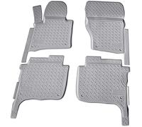 Recambo Alfombrillas de goma 3D compatibles con Volkswagen Touareg | tipo 7P | 2010-2018 | alfombrillas de goma para coche | ajuste perfecto | con borde | gris