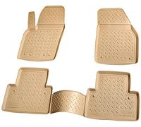 Recambo Alfombrillas de Goma 3D compatibles con Volvo S40 | V50 | año 2004 2012 | Alfombrillas de Goma para Coche | Ajuste Borde | Beige