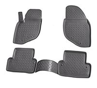 Recambo Alfombrillas de Goma 3D compatibles con Volvo S60 | año de fabricación 2000 2009 | Alfombrillas de Goma para Coche | Ajuste Borde | Negro