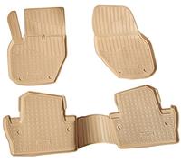 Recambo Alfombrillas de Goma 3D compatibles con Volvo S60 | Y20 | año 2010 2018 | Alfombrillas de Goma para Coche, Ajuste Borde | Beige