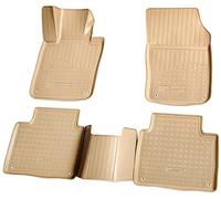 Recambo Alfombrillas de Goma 3D compatibles con Volvo V90 II | S90 | a Partir de 2016 > | Alfombrillas de Goma para Coche | Ajuste Borde | Beige