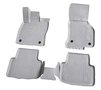 Recambo Alfombrillas de goma 3D compatibles con VW Golf Sportsvan | a partir de 2014 > | alfombrillas de goma para coche | ajuste perfecto | con borde | gris