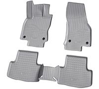 Recambo Alfombrillas de goma 3D compatibles con VW T-ROC | Tipo A11 | año de fabricación a partir de 2017 > | alfombrillas de goma para coche | ajuste perfecto | con borde | gris