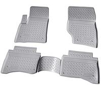 Recambo Alfombrillas de goma 3D compatibles con VW Touareg | 7L | año 2002 2010 | alfombrillas de goma para coche | ajuste perfecto | con borde | gris