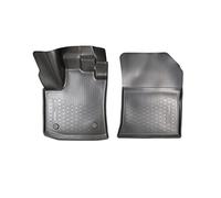 Recambo Alfombrillas de goma 3D delanteras aptas para Dacia Dokker | año de fabricación a partir de 2012> | ajuste perfecto con borde