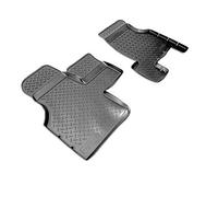 Recambo Alfombrillas de goma 3D delanteras aptas para VW T4, años 1990 2003, ajuste perfecto con borde