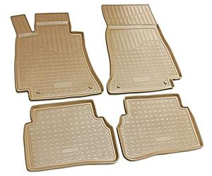 Recambo | Alfombrillas de Goma 3D | para Mercedes Clase C W205, S205 | a Partir de 2014 | Alfombra para Coche | Ajuste Borde