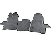 Recambo Alfombrillas de goma delanteras, Alfombras Coche, aptas para Ford Transit a partir de 2014, ajuste perfecto con borde