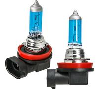 Recambo Bombillas halógenas H11 de 12 V, 55 W, 5500 K, aspecto xenón, luz superblanca para haz bajo y alto, casquillo PGJ19-2, 2 unidades, certificado E