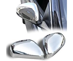 RECAMBO | Cubierta de espejo retrovisor | Compatible con Alfa Romeo 159, Mito, Giulietta | Acero Inoxidable Cromado | KIT embellecedor para espejos retrovisores de coches