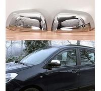 RECAMBO | Cubierta de espejo retrovisor | Compatible con Dacia Dokker - Dacia Lodgy - Nissan Micra IV | Acero Inoxidable Cromado | KIT embellecedor para espejos retrovisores de coches