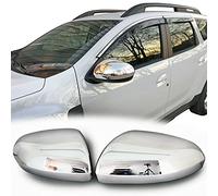 RECAMBO | Cubierta de espejo retrovisor | Compatible con Dacia Duster II | a partir de 2018 | Acero Inoxidable Cromado | KIT embellecedor para espejos retrovisores