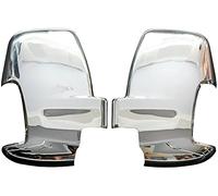 RECAMBO | Cubierta de espejo retrovisor | Compatible con Ford Transit 7 | a partir de 2014 | Acero Inoxidable Cromado | KIT embellecedor para espejos retrovisores