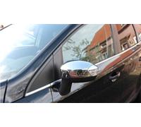 RECAMBO | Cubierta de espejo retrovisor | Compatible con S-Max + Kuga | 2008-2012 | Acero Inoxidable Cromado | KIT embellecedor para espejos retrovisores de coches