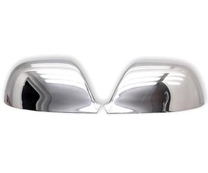 RECAMBO | Cubierta de espejo retrovisor | Compatible con V2A, VW Touareg I Facelift | a partir de 2010 | Acero Inoxidable Cromado | KIT embellecedor para espejos retrovisores de coches