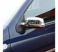 RECAMBO | Cubierta de espejo retrovisor | Compatible con VW GOLF 4, PASSAT B5, BORA | AUDI A3 8L | Acero Inoxidable Cromado | KIT embellecedor para espejos retrovisores de coches