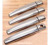 RECAMBO | Cubierta para Manillas Puertas | compatible con Peugeot 307 Citroen C3 I | Embellecedores KIT acero inoxidable cromados para manijas de puertas