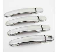 RECAMBO | Cubierta para Manillas Puertas | compatible con V2A para VW Polo Golf 4 5 Bora Passat B5 Skoda Octavia | Embellecedores KIT acero inoxidable cromados para manijas de puertas | Tiradores
