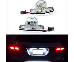 Recambo Iluminación LED para matrícula con homologación E, Plug & Play, Canbus, sin errores, SMD compatible con Honda CR-V, tipo RE/RM, año de fabricación 2006-2018