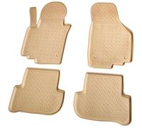 RECAMBO Alfombrillas de goma 3D compatibles con SEAT León II 1P de 2005 a 2012 - borde alto en 3D - antideslizante - poco olor - fácil de limpiar - forma estable