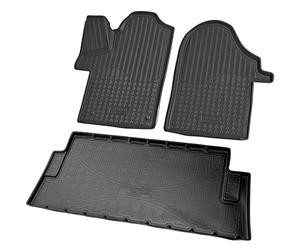 RECAMBO Juego de Alfombrillas de Goma y Bandeja para Maletero para Mercedes Clase V Marco Polo W447 | a Partir de 2014-100% a Medida para Coche y Maletero de TPE Antideslizante