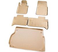 RECAMBO Juego de Alfombrillas de Goma y Bandeja para Maletero para Range Rover III | L322, LM | 2002 2012 100% Ajuste, Alfombrillas y Maletero de TPE Antideslizante