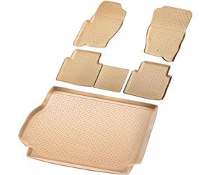 RECAMBO Juego de Alfombrillas de Goma y Bandeja para Maletero para Sport I | L320, LS | 2005 2013 100% Ajuste, Alfombrillas y Maletero de TPE Antideslizante