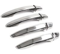 Recambo Juego de embellecedores de manija de puerta aptos para Opel Corsa F (modelos a partir de 2019), acero inoxidable, diseño estable, ajuste específico del vehículo, superficie duradera