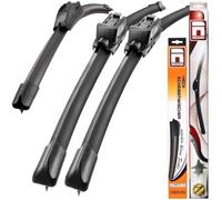 Recambo Limpiaparabrisas delantero + trasero compatible con Volkswagen Golf 4 + Bora Variant (juego de 3: 525 mm/475 mm/375 mm)