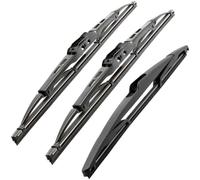 Recambo Limpiaparabrisas delantero + trasero, Escobillas Limpiaparabrisas Coche, compatible con Mazda 2, año de fabricación 2007 2014 (juego de 3: 600 mm/350 mm/350 mm)