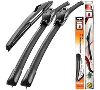 Recambo Limpiaparabrisas delantero + trasero para Renault Kangoo | a partir | Juego de 3 unidades de 600/550/350 mm. Limpieza silenciosa y sin rayas para una visión clara. Montaje rápido