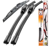 Recambo Limpiaparabrisas delantero y trasero compatible con Volvo V50 | año de fabricación 2003 2012 (juego de 3: 650 mm/500 mm/325 mm)