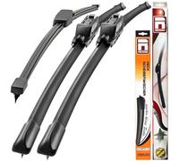 Recambo Limpiaparabrisas Escobillas Goma delantero y trasero compatible con Skoda ROMMSTER + práctica | 5J | 2006-2013 (juego de 3 piezas: 525 mm525 mm325 mm)