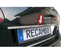 RECAMBO Listón de acero inoxidable cromado para el maletero del coche, embellecedor de alto brillo para una elegante revalorización del vehículo, apto para VW Golf 4 5 6 7 Variant | año de fabricación