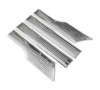 RECAMBO Listones de umbral de puerta de acero inoxidable para Volkswagen Tayron BJ a partir de 2024, 4 unidades, 52,5 x 3 cm, aspecto cromado, pulido brillante, protección contra arañazos