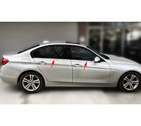 Recambo Listones para ventanas de acero inoxidable, cromado, apto para BMW 3 F30 | año de fabricación a partir de 2011 | 4 piezas pulido