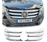 RECAMBO Marco de acero inoxidable para parrilla frontal, moldura cromada brillante para acabado óptico, integración de vehículos a medida, apto para Mercedes Vito Clase V | W447 | MOPF a partir de