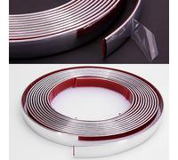 RECAMBO Moldura cromada, versátil, flexible y autoadhesiva, 16 mm x 5 m