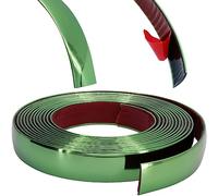 RECAMBO Moldura Verde metálica, versátil, Flexible y autoadhesiva, 25 mm x 5 m