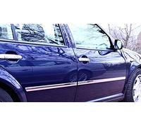 Recambo Molduras de puerta de acero inoxidable compatibles con VW Golf 4, BORA, 1997-2006, juego de 4 puertas, cromo pulido